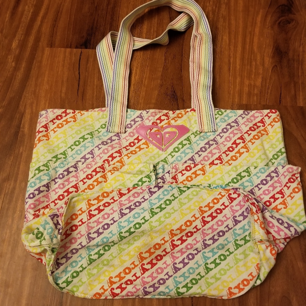 ONE Roxy canvas tote/beach bag - Picture 6 of 12